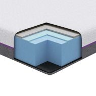 Матрак от мемори пяна Средно 100 x 200 cm 16 см Бяло и сиво