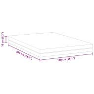 Матрак Бяло и сиво 140 x 200 cm Жакардова материя