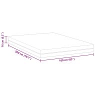 Матрак Бяло и сиво 160 x 200 cm Жакардова материя