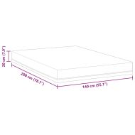 Матрак Бял и син 140 x 200 cm Жакардова материя
