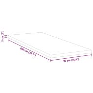 Кокосов Топпер Бяло 90 x 200 cm Жакардова материя
