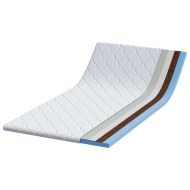 Кокосов Топпер Бяло 100 x 200 cm Жакардова материя