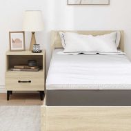 Топер за матрак Бяло 70 x 200 cm Трико тъкан