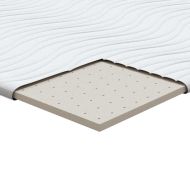 Топер за матрак Бяло 80 x 200 cm Трико тъкан