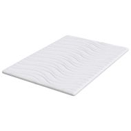 Топер за матрак Бяло 140 x 200 cm Трико тъкан
