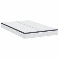 Матрак 2 pcs Бяло и сиво 60 x 200 cm Бонел пружина