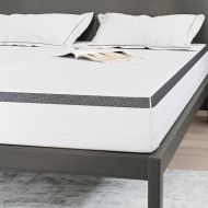 Матрак 2 pcs Бяло и сиво 80 x 200 cm Бонел пружина