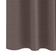 Завеси за затъмняване с пръстени 2 pcs Тъмен кафяв 245 x 140 см