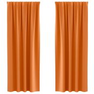 Завеси за затъмняване с пръстени 2 pcs Ярко Оранжево
