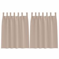 Завеси за затъмняване с пръстени 2 pcs Таупе 140 x 140 cm