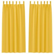 Завеси за затъмняване с пръстени 2 pcs Горчично жълто