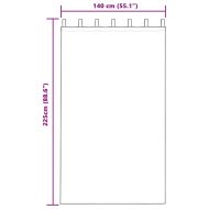 Завеси за затъмняване с пръстени 2 pcs Тюркоаз 225 x 140 см