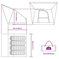 Къмпинг наметало с покрив Зелен 282 x 225 x 154 см тафта