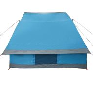 Къмпинг наметало с покрив Синьо 223 x 163 x 130 см тафта