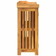 Градинско шкафче с рафт с врата Естествен 93 x 41,5 x 98см