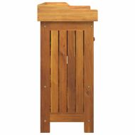 Градинско шкафче с чекмедже с рафт Естествен 78 x 36,5 x 78см
