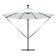 Плажен чадър Пясък 294 x 294 x 248 см Полиестер и алуминий