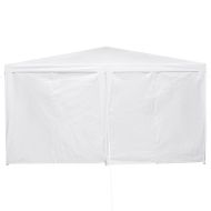 Парти шатър Бяло 400 x 400 x 266 см Полиетилен