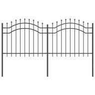 Градска ограда Сив 240 x 140 cm Прахово покритие стомана