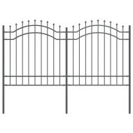 Градска ограда Сив 240 х 165 см Прахово покритие стомана