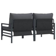 Мебели за открито 2 pcs Антрацит 80 x 80 x 71 cm Стомана
