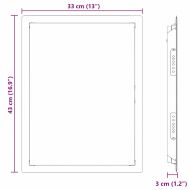 Достъпен панел Бяло 43 x 33 x 3 см Стомана