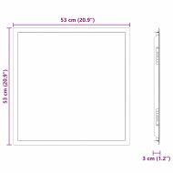 Достъпен панел Бяло 53 x 53 x 3 см Стомана
