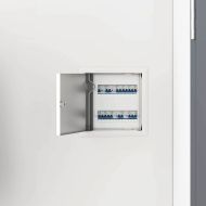 Достъпен панел 2 pcs Бяло 23 x 23 x 3 см Стомана