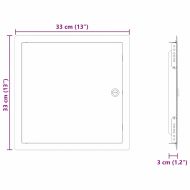 Достъпен панел Бяло 33 x 33 x 3 см Стомана