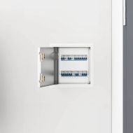 Достъпен панел 2 pcs Бяло 23 x 23 x 3 см Стомана