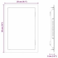 Достъпен панел Бяло 33 x 23 x 3 см Стомана