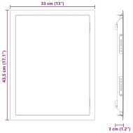 Достъпен панел Бяло 43.5 x 33 x 3 см Стомана