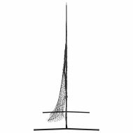 Мрежа за тренировки по бейзбол Черно 250 x 106 x 209 см