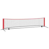 Тенис мрежа Черен и Червен 396 x 92 x 87 см Полиестер