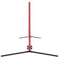 Тенис мрежа Черен и Червен 396 x 92 x 87 см Полиестер