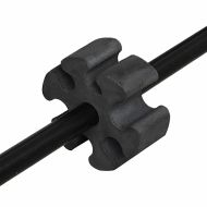 Тенис мрежа Черен и Червен 396 x 92 x 87 см Полиестер