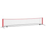 Тенис мрежа Черен и Червен 494,5 x 90 x 87 см Полиестер