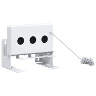 Цел за биатлон с падане Бяло 18 x 14,5 x 16 см Стомана