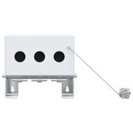 Цел за биатлон с падане Бяло 18 x 14,5 x 16 см Стомана