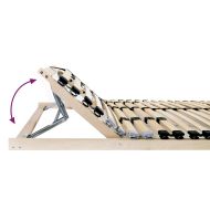 Ламелна подматрачна рамка Кафяво 100 x 190 cm Солидно бук