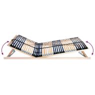 Ламелна подматрачна рамка Кафяво 80 x 190 cm Солидно бук