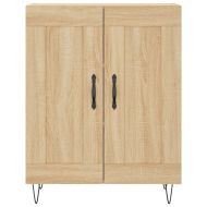 Висок шкаф, дъб сонома, 69,5x34x180 см, инженерно дърво