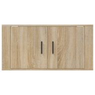 ТВ шкаф за стенен монтаж, сонома дъб, 80x34,5x40 см