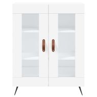 Висок шкаф, бял, 69,5x34x180 см, инженерно дърво