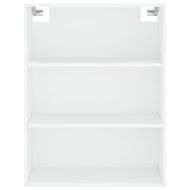 Висок шкаф, бял, 69,5x34x180 см, инженерно дърво