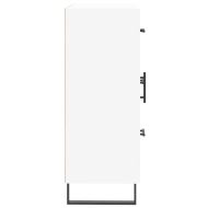 Сайдборд, бял, 69,5x34x90 см, инженерно дърво