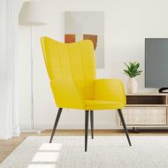 Релаксиращ стол, горчица жълто, плат