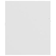 Долен шкаф за мивка, бял, 100x38,5x46 см, инженерно дърво