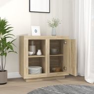 Бюфет, дъб сонома, 80x40x75 см, ПДЧ