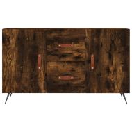Сайдборд, опушен дъб, 100x36x60 см, инженерно дърво